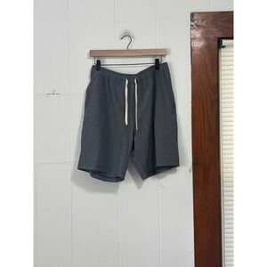 Fair Harbor Mens The One Short Charcoal Gray Heather Recycled Stretch Size L